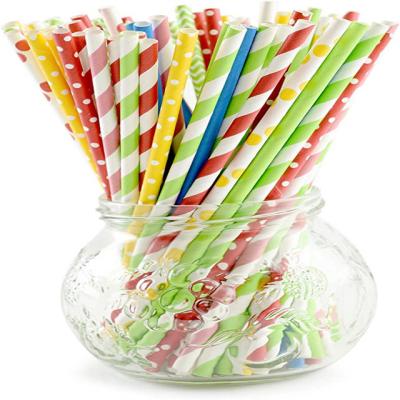 China Disposable Wholesale Accept Custom Biodegradable Eco Friendly Paper Straws for sale