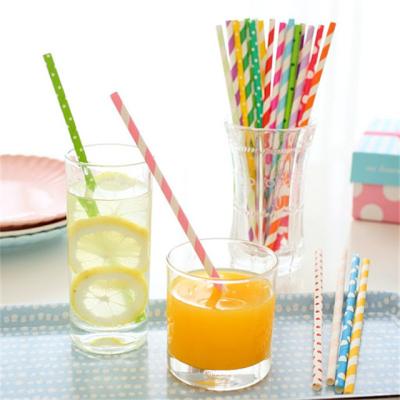 China Factory Supply Disposable OEM Eco Friendly Biodegradable Paper Straws For Drink for sale