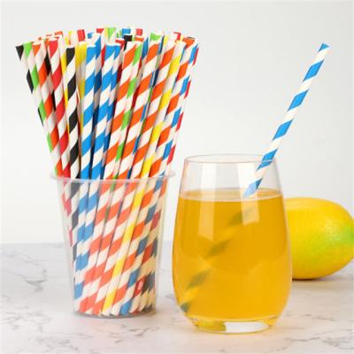 China Customized Customized Wrapping Paper Straws Color Paper Disposable Hot Selling Decorative Single Straw for sale