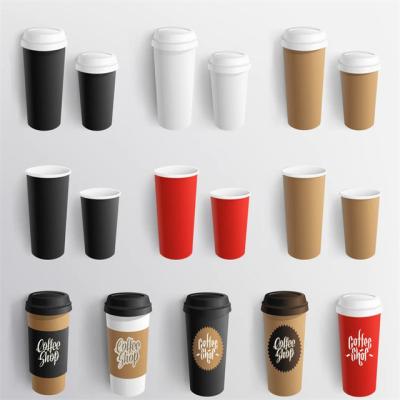 China Disposable Biodegradable Paper Coffee Cups Paper Cups Disposable Manufacturer for sale