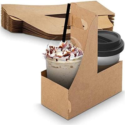 China Wholesale Disposable Coffee Cup Holder Take Away Drink Carrier Paper Cup Holder for sale