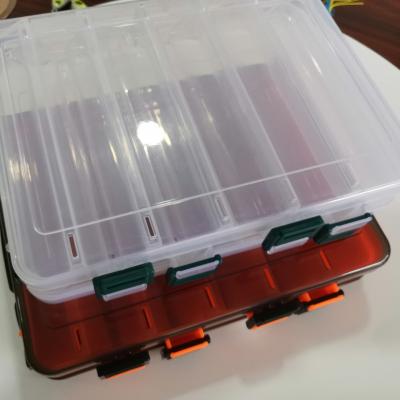 China ABS Fishing Bilateral Sequin Multifunctional Storage Box Portable Tackle Box Tackle Tackle Lua Tool Box Fishing Accessories Box for sale