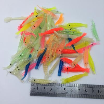 China Swimmng Action Shrimp Soft-bodied Tackle Fishing Tackle Hook Bait Lure Shrimp Squid Chapter Bait Bulk Luminous Bait for sale