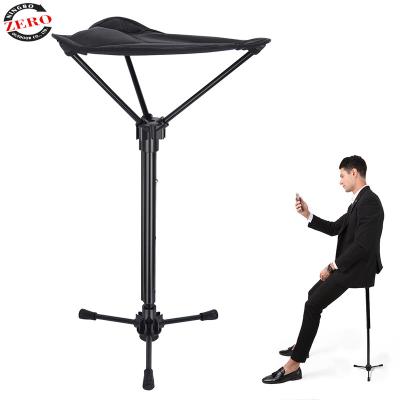 China Single Folding Stools Chair Camping Triangle Adjustable Telescopic Three Leg Folding Portable Fishing Aluminum Seat For Outdoor BBQ for sale