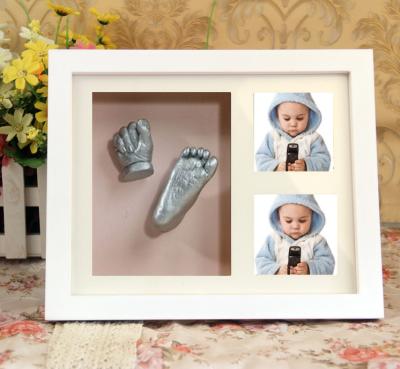 China Europe\North America Baby 3D Molding Clay Fingerprints Photo Frame Baby Wholesale Ink Pad for sale