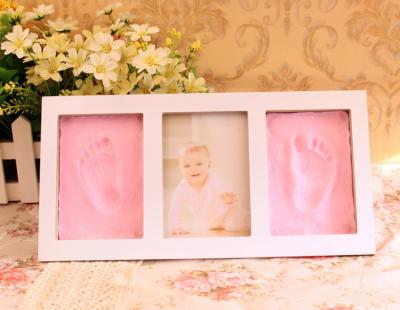 China 2016 Hot Europe\North America Newborn Baby Handprint Footprint Kits For Baby Memory Keepsake for sale