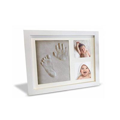 China Europe\North America Party Hot Decoration Baby Footprint Shadow Box Display Photo Frame Heart Shaped for sale