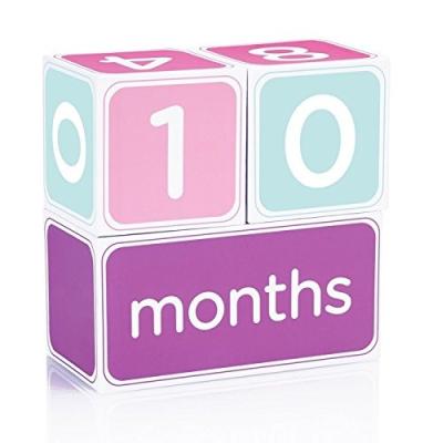 China Europe Baby Age Blocks Week Month Year Grade Milestone Wooden Calendar Blocks for sale