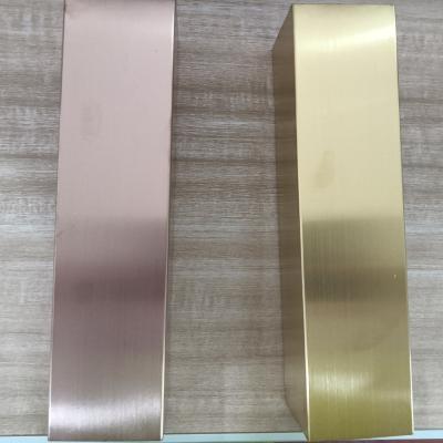 China Foshan Tuotong 201 Chemical Gold Coffee 304 Stainless Steel Pipe Tube for sale