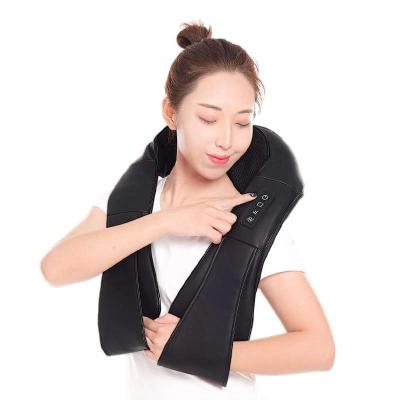 China Lumbar Massage Pillow Factory Price Modern Electric Neck Kneading Home Car Use Cervical Massager Shawls With Heating for sale