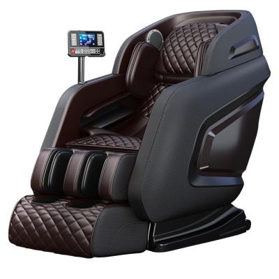 China 3D Modern Luxury Full Hand AI Electric Smart Body Foot Recliner SL Track Weightlessness 4D Shiatsu Massage Chair For Home Office for sale