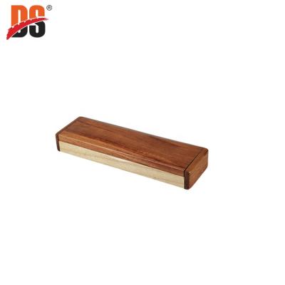 China DS New Fashion Recyclable Wooden Design Elegant Pen Gift Packaging Box With Two Pen for sale