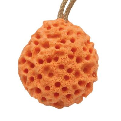 China EXFOLIATE Non Latex Honeycomb Texture Exfoliating Body Cleansing Sponge For Men Women Kids for sale