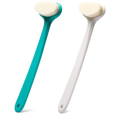 China Long Handle Soft Stiffened Back Bath Body Brush Scrubber For Shower For Men Women for sale