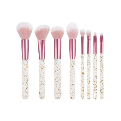 China Angular blush good technology production factory sell eight cosmetic brushes wholesale for sale