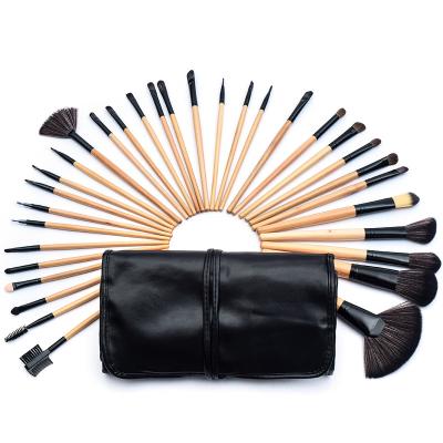 China Angular Blush Wholesale Super Soft White Hair B Quality 24 Piece Pcs Cosmetic Makeup 24pcs Set Brushes for sale