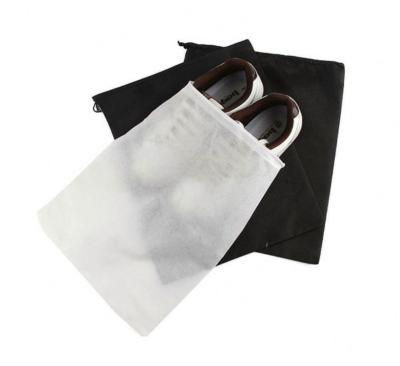 China For Shopping Large Non Woven Bags Non Woven White Large Product With Shoe Non Woven Drawstring Bag for sale