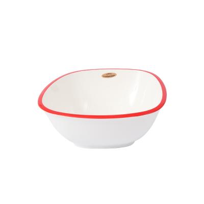 China Colorful Ceramic Noodle Bowl Durable Suitable Good Quality Use Price New Design for sale