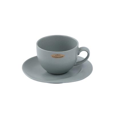 China Durable Type Ceramic Cup And Saucer Gift New Use Ceramic Kitchen Cup Set for sale