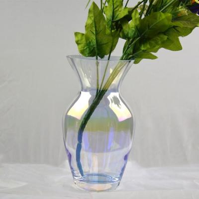 Chine Adaptez le vase aux besoins du client en verre décoratif iridescent pour la maison à vendre