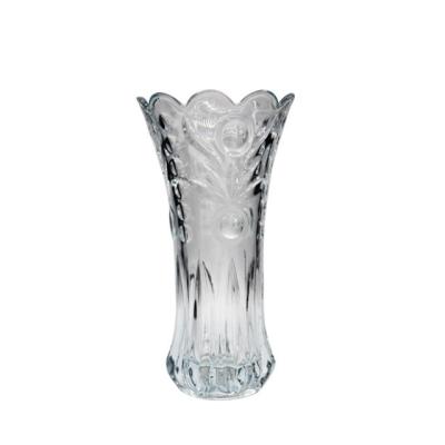 China Florero bohemio de Crystal Embossed Pattern Decorative Glass del estilo en venta