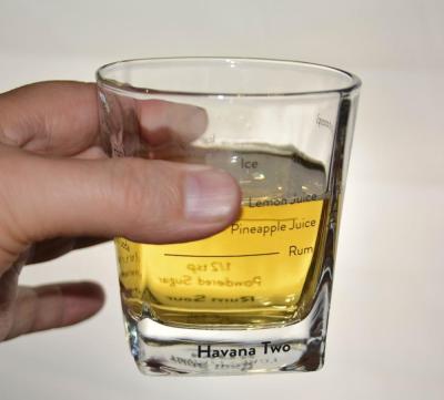 China Set Of Four Square 240ml Fancy Whiskey Glass With Decal for sale