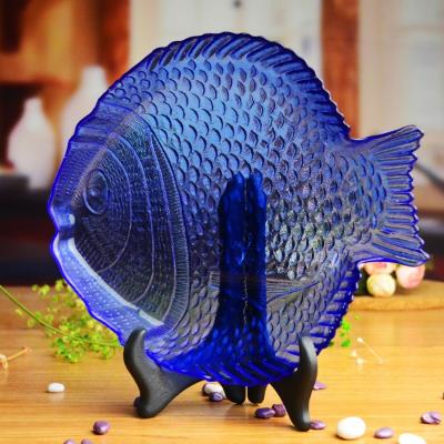 China Fish Shaped Solid Color Charger Plates For Fruit for sale