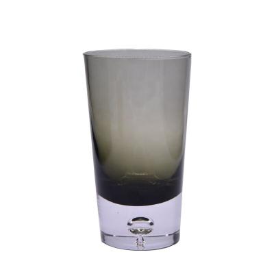 China Grey Color Air Bubble Bottom Unique Cocktail Glasses . Bohemian Drinking Glasses for sale