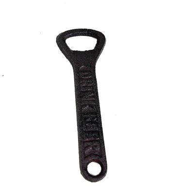 China Exquisite Rustic Metal Bottle Opener Cast Iron Crafts for sale