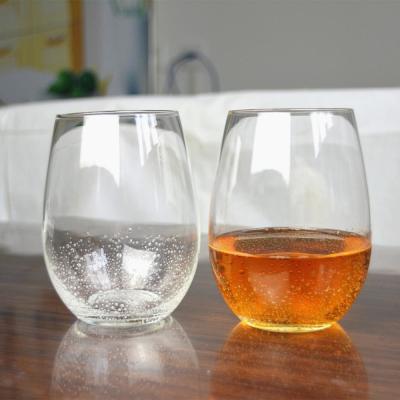 China transparente Stemless Trommel Glasses, Wein-Glastrommel des Whisky-500ml zu verkaufen