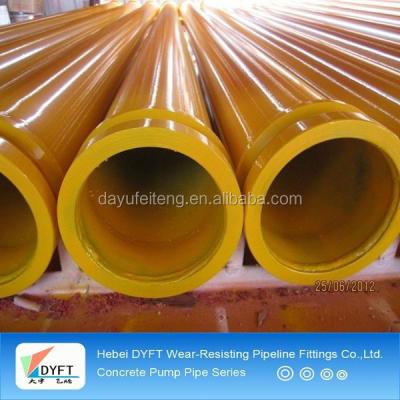 China 45Mn2 DN125 Twin Wall Line Pipe For Concrete Pump Spare Parts for sale