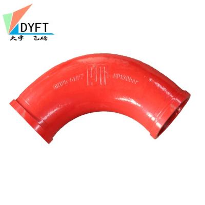 China Machinery Repair Shops Material High Manganese Steel Concrete Pump Elbow For Construction Machinery Spare Parts for sale