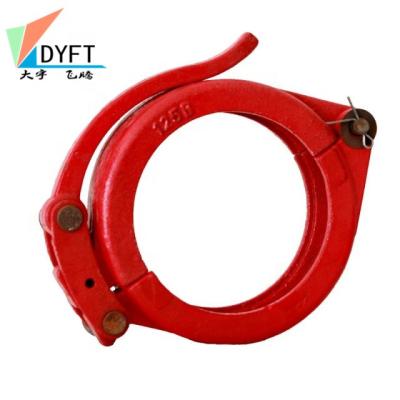 China Hi-Mn Carbon Steel Concrete Pump Spare Parts Snap Coupling Flange For Schwing Putzmeister for sale