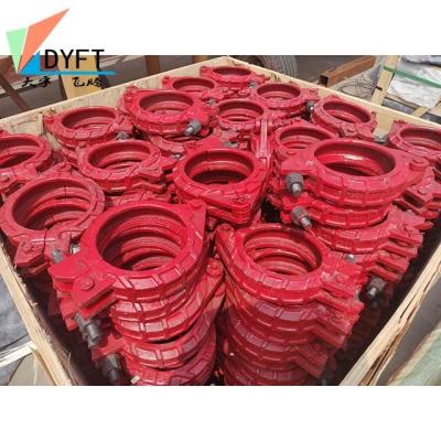 China Pipe Flange Concrete Pump Pipe Fittings Clamp Coupling For Bolt Flange for sale