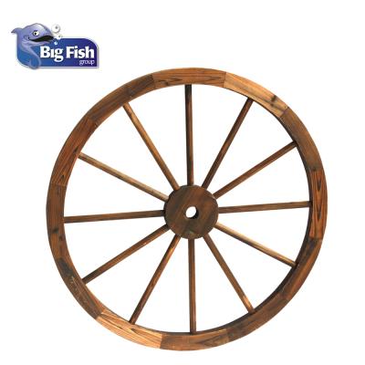 China High quality antique wooden wheels easily assembled for the garden for sale