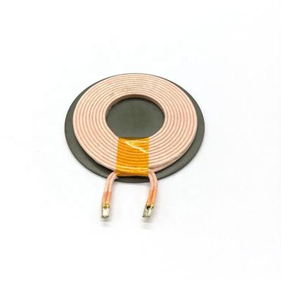 China For Charger Inductor Coil Dongguan Zhongyuan Mobile Wireless Tx Induction Coil Manufacturer Qi Wireless Silk Covered Copper Coil for sale