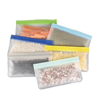 China Moisture Proof IN STOCK Ready To Ship Food Grade Freezer Sandwich Freezer Fresh Fruit PEVA Zipper Packaging Bag for sale