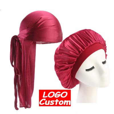 China Multifunctional Custom Logo Designer Wholesale Low MOQ Velvet Durags For Men Women for sale