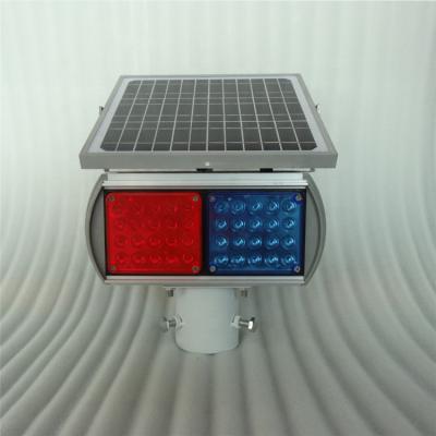 China solar strobe barricade light strobe light alarm sentry light high-brightness red and blue LED solar light SMJ-BS01 for sale