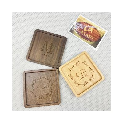 China Europe Return Gifts Ocean Wave Epoxy Coasters for drinks Epoxy Resin Wooden Square Coasters - Unique Handmade Coaster for Table for sale