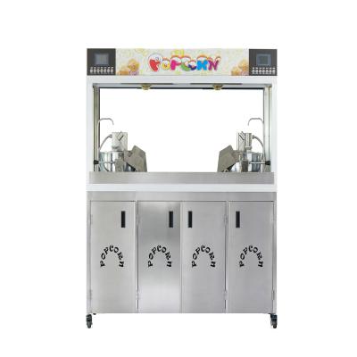 China Factory Made Snack In China 480Z Electric Automatic Commercial Double Cinema Popcorn Machine for sale