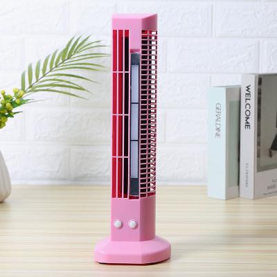 China Fashionable Design USB Tower Fan With Adjustable LED Light 330*105 Mm for sale