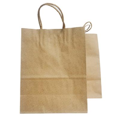 China Hot Selling High Quality Customized Recyclable Takeout Food Bags Fashion Shopping Bags Brown Kraft Paper Bags for sale