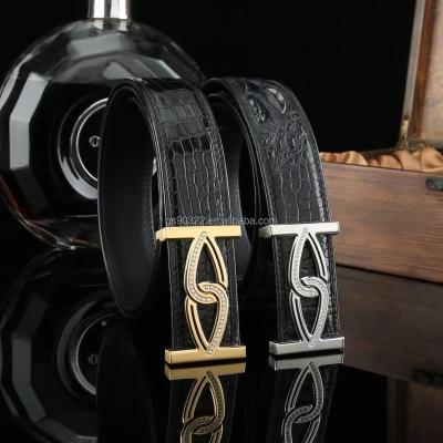 China OEM Wholesale Mens Factory Cowhide Men's Genuine Leather Business 3.5cm Smooth Buckle Belt Black Double Sided Cowhide for sale