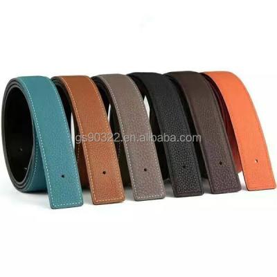 China Cow Hide Unisex Pure Leather Belt with Double G-Belts Good Quality Strap Hardware Casual Working Leather Belt for sale