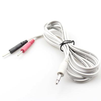 China Electronics Electrode Lead Wire 2mm Mono Plug Therapy Tools Medical Lead Wire for sale