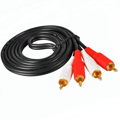 China 2 RCA Male Female AV Plug Aux Audio Video Cable. yellow white red cable rgb male female for sale