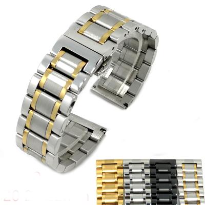 China Classic model with cheap price Caboren 2020 new products gd045 watch strap metal stainless steel 16 18 20 22mm watch strap/butterfly buckle for sale