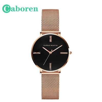 China DIVER Hannah Martin New Style Rose Gold Student Stainless Steel Ladies Watches Beautiful Waterproof Women for sale