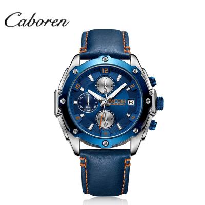 China Caboren 2018 Day/Date Luminous Calendar Mens Wrist Watches Unisex Quartz for sale